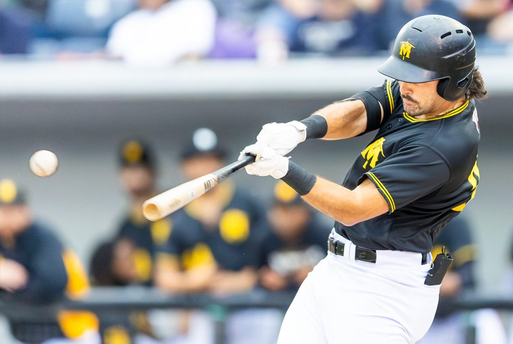 Miners hitter (photo by Phil Hoops)