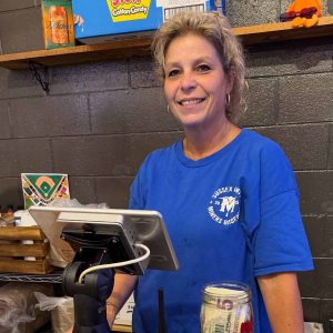 Sussex County Miners cashier at Skylands Stadium.