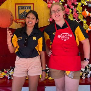 Sussex County Miners interns at Skylands Stadium.