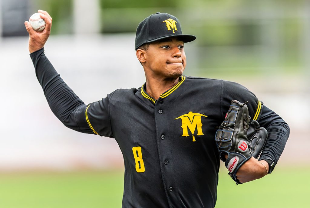 Sussex County Miners pitcher Blake Purnell (photo by Phil Hoops).