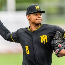 Sussex County Miners pitcher Blake Purnell (photo by Phil Hoops).
