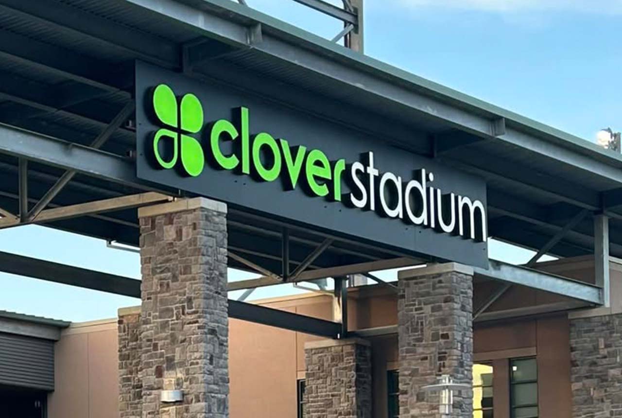 Clover Stadium, home of the New York Boulders