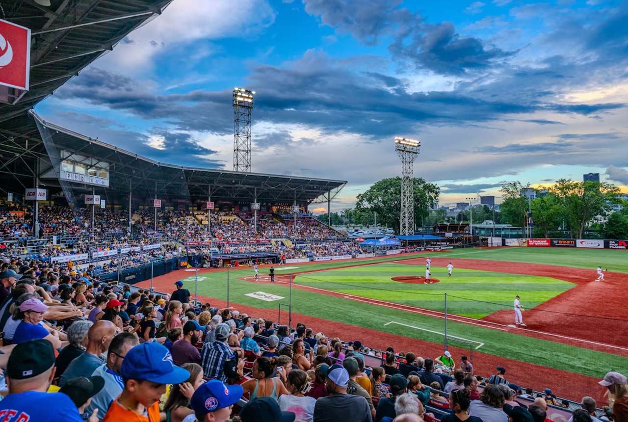 Stade Canac, home of the Québec Capitales (photo courtesy of The Globe and Mail)