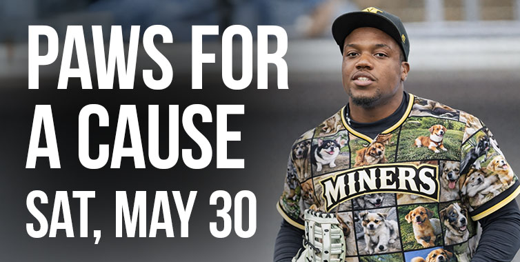 Sussex County Miners Paws for a Cause Night, May 30, 2026