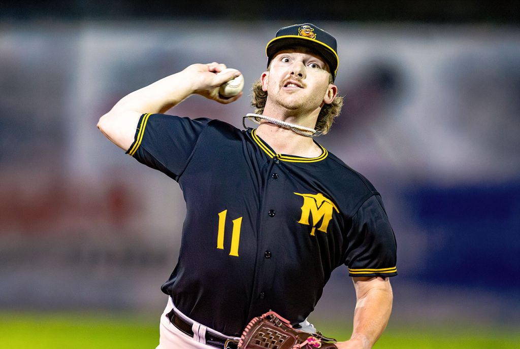 Sussex County Miners pitcher Billy Parsons (photo by Phil Hoops)