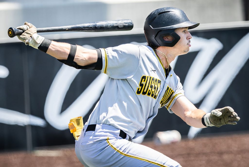 Sussex County Miners shortstop Haiden Walters (photo by Phil Hoops)