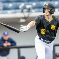 Sussex County Miners right fielder Keenan Taylor (photo by Phil Hoops)