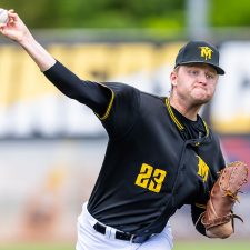 Sussex County Miners pitcher Kellen Brothers (photo by Phil Hoops).