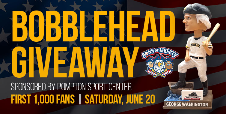 Sussex County Miners Bobblehead Giveaway, Saturday, June 20, 2026