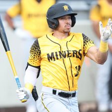 Sussex County Miners outfielder Gabriel Maciel (photo by Phil Hoops).