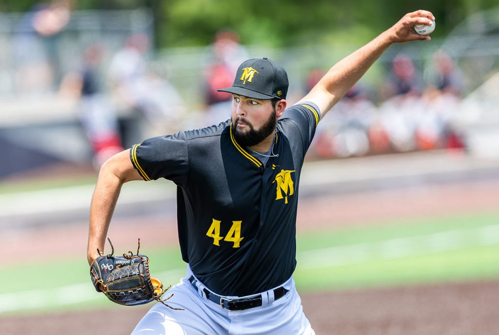 Sussex County Miners reliever Jacob Widener (photo by Phil Hoops).