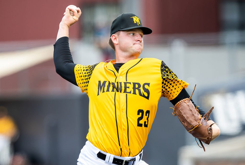 Sussex County Miners pitcher Kellen Brothers (photo by Phil Hoops).