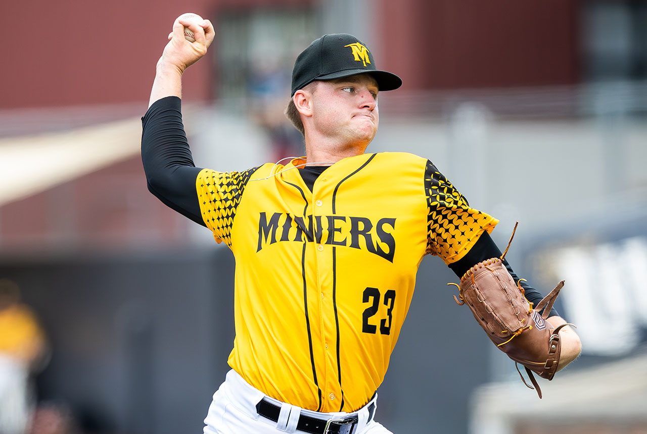 Sussex County Miners pitcher Kellen Brothers (photo by Phil Hoops).