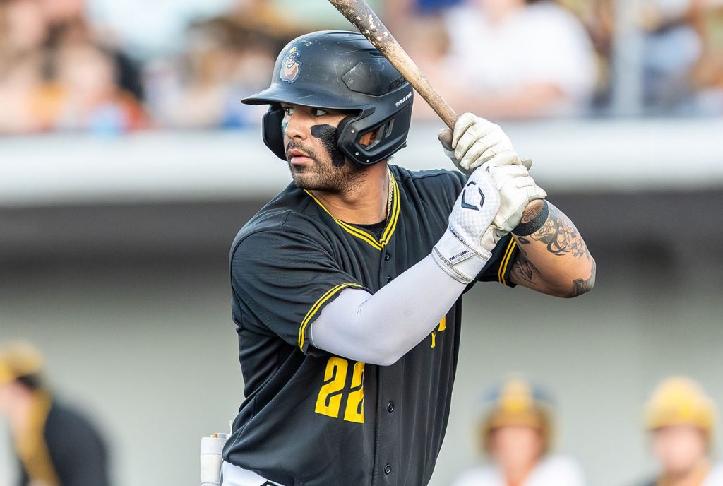 Sussex County Miners infielder Kiko Romero (photo by Phil Hoops).