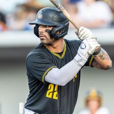 Sussex County Miners infielder Kiko Romero (photo by Phil Hoops).