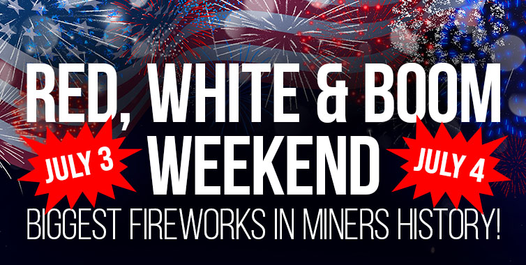 Sussex County Miners Red, White & Boom Weekend, July 3 and 4, 2026