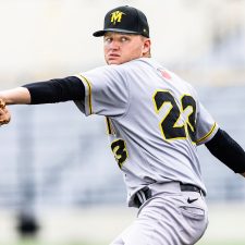 Sussex County Miners starting pitcher Kellen Brothers (photo by Phil Hoops)
