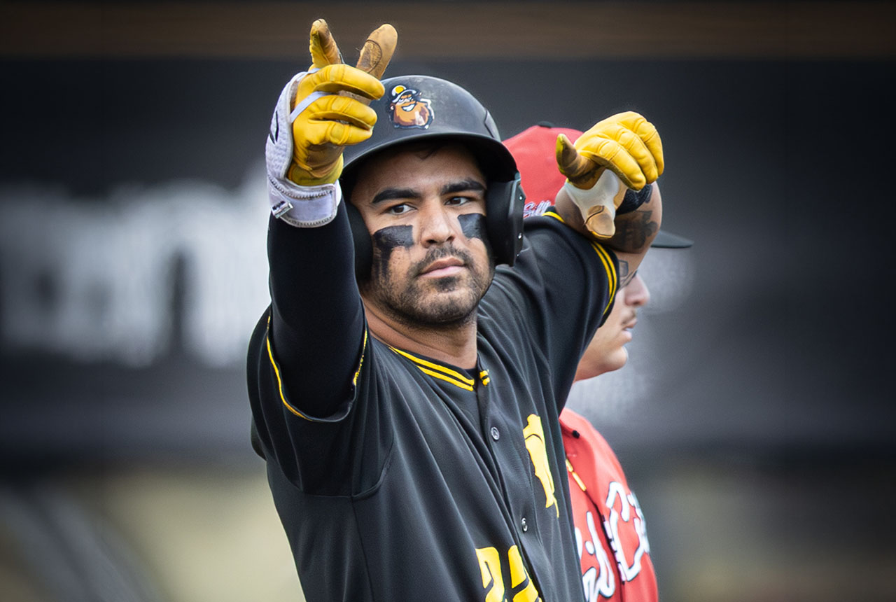 Sussex County Miners infielder Kiko Romero (photo by Phil Hoops)