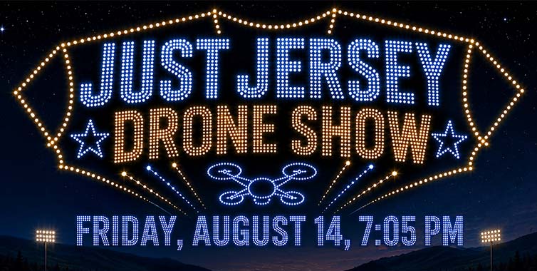 Sussex County Miners Just Jersey Drone Show, Friday, August 14, 2026