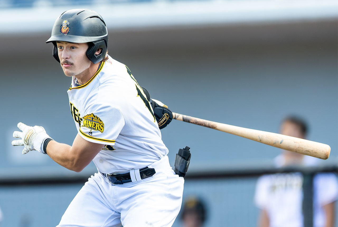 Sussex County Miners infielder Haiden Walters (photo by Phil Hoops)